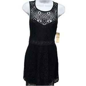 Wishful Park Dress Women's Size Large Black Lace Lining Sleeveless Stretch NWT
